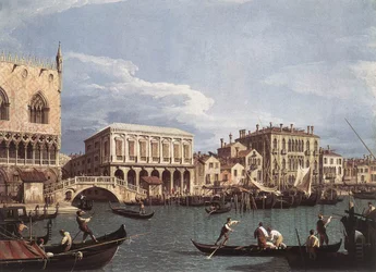 De Molo en de Riva degli Schiavoni vanaf het Bacino di San Marco